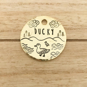 Ducky- Simple Style - Copper Paws Dog Tags