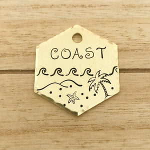 Coast- Summer Collection - Copper Paws Dog Tags