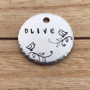 Birdy- Spring Collection - Copper Paws Dog Tags
