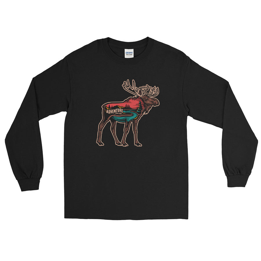 Adventure Moose Long Sleeve Shirt